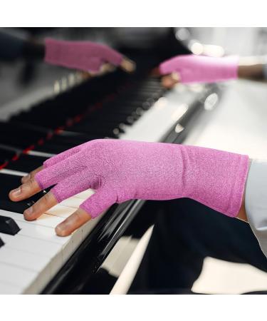 Duerer Arthritis Compression Gloves for Women and Men - Pain Relief for Rheumatoid, RSI, Carpal Tunnel - Purple (L) - Buy Online on GoSupps.com