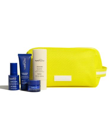 HydroPeptide Summer Skin on-the-Go Regenerative Routine & Travel Size Kit: Power Lift Power Serum Exfoliating Cleanser & Solar Dew Mineral Melt SPF30