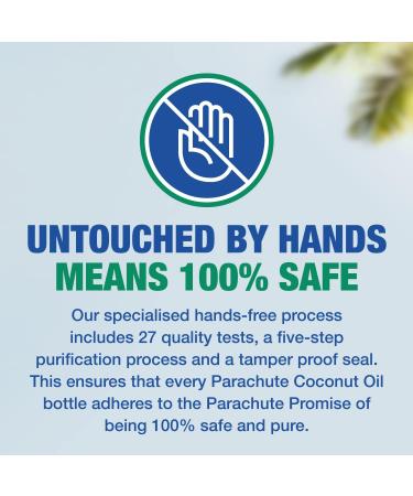 Parachute 100% Pure Coconut Oil 1000ml - No Harsh Chemicals, Added Preservatives (1L Pack) - Buy Online on GoSupps.com