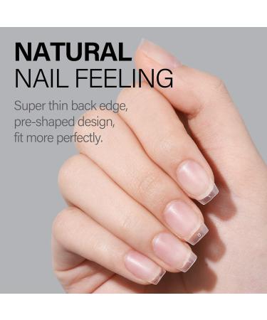 AILLSA Ultra Short Coffin Nail Tips - 240 PCS Matte Soft Gel Full Cover False Nails for DIY Press On - 15 Sizes Pre-shaped Clear Acrylic Tips - Buy Online on GoSupps.com