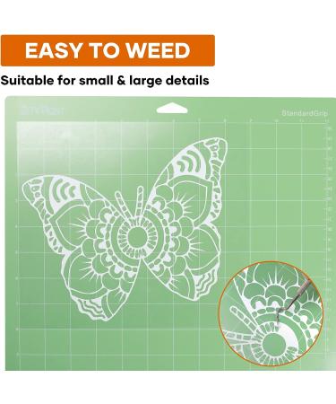 HTVRONT White Heat Transfer Vinyl Roll - 12 x 100ft - Easy to Cut & Weed for DIY Shirts - Cricut & Cameo Compatible - Buy Online on GoSupps.com