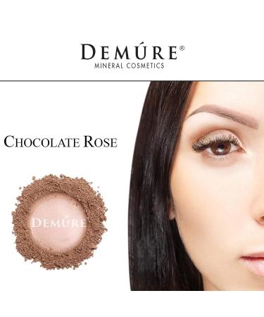 Demure Mineral Makeup Chocolate Rose Matte Eyeshadow - Professional Loose Powder Eye Makeup - Buy Online on GoSupps.com