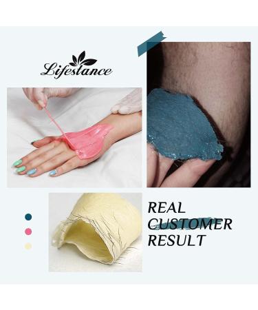 Lifestance 300g Hard Wax Beads 3-Piece Set for Brazilian Bikini Waxing - Face, Body, Legs | Pearl Wax Beads for Wax Warmers - Hair Removal Solution - Buy Online on GoSupps.com