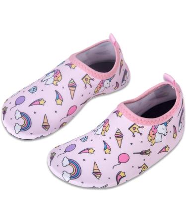 Hmiya Girls' Bathing Shoes - Water Shoes for Toddlers Beach & Pool - Pink Aquasque Surf Shoes Size 28/29 EU - Buy Online on GoSupps.com
