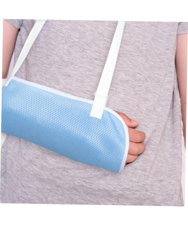 OKUMEYR Children's Arm Sling Suspenders for Arm Sling for Wrist Injury Elbow Sling Arm Brace Net 60X30CM Sky-blue - Buy Online on GoSupps.com