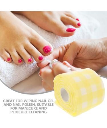 FRCOLOR 1 Roll Eyelash Pillow Make up Remover Wipes Pure Cotton Cleaning Towel Manicure Nail Wipes 13x13x11cm Yellow - Buy Online on GoSupps.com