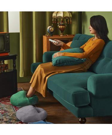 Electrically Heated Foot Warmers & USB Heating Pillows | Plush Comfort for Pain Relief | Gray Round Design - Buy Online on GoSupps.com