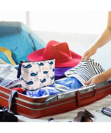 Multifunctional Cosmetics Bag Set - 4-Piece Sailing Slow Travel Makeup Organizer with Zipper - Stylish & Sortable Washbag for Cosmetics & Change Cards - Buy Online on GoSupps.com
