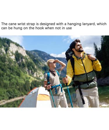 Aidi Walking Stick Wrist Strap 3PCS - Black Walking Stick Accessories Holder Loop Strap - Buy Online on GoSupps.com