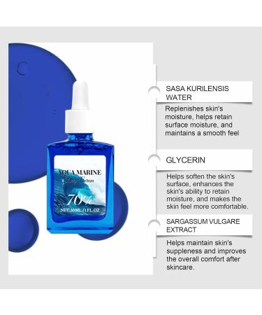  Nuvilo Ocean Hydrating Face Serum - Moisturizing serum for face and neck - Daily day and night hydration - Fast-absorbing skin serum (3 pcs) - Buy Online on GoSupps.com