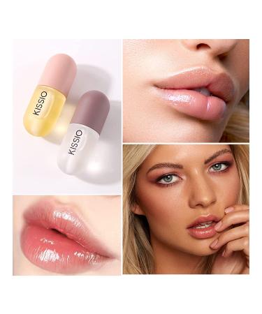 KISSIO Lip Plumper Set - Natural Lip Care Gloss for Beautiful, Moisturized Lips - 4PCS, 5.5ml Each - Buy Online on GoSupps.com