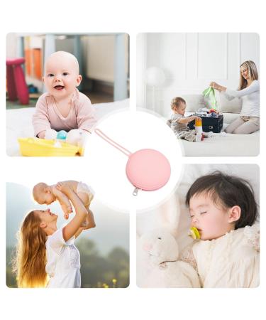 Buy Portable Waterproof Silicone Pacifier Holder | Cute Pink Storage Bag with Zipper - International Shipping Available - Buy Online on GoSupps.com