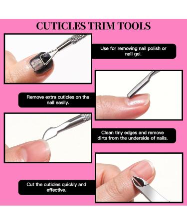 FANDAMEI Nail Files Set with Cuticle Remover and Manicure Tools - 12 Pcs Buffer Blocks for Natural Nails Pink - Buy Online on GoSupps.com