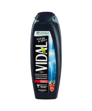 Vidal Energy & Sport Shower Gel 250ml | Energizing Ginseng & Guarana | Italian Import - International Shipping Available - Buy Online on GoSupps.com