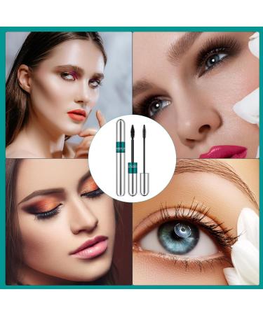 Lash Primer Mascara Smudge Proof Eye Lash Mascara With Two Brush | Thick Dense Curling Long Lasting Waterproof Last All Day Lash Primer Mascara Make Up For Bigger Eyes Dtt - Buy Online on GoSupps.com