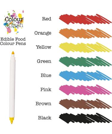 Yellow Edible Food Coloring Pen, Dual Tip Icing & Paint Marker for Cakes & Cupcakes - 2ml - Buy Online on GoSupps.com
