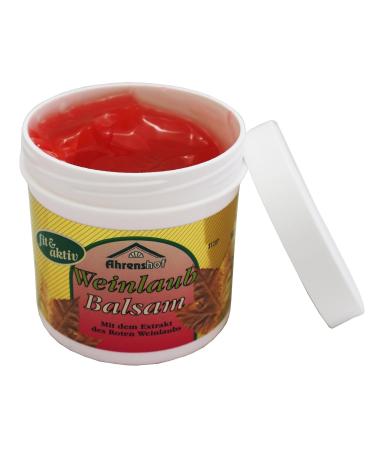 Buy 12 x 250ml Ahrenshof Red Vine Leaf Balm | Tired Legs Relief | International Shipping Available - Buy Online on GoSupps.com