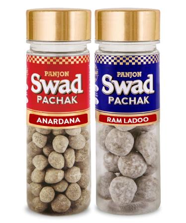 Panjon Swad Anardana & Imli Ram Ladoo Pachak (Mukhwas Mouth Fresheners) 2 Bottles 260g