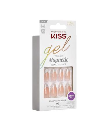 KISS Gel Fantasy Press-On Nails - Light Silver Almond Shape | Includes Nail Glue 28 Nails Manicure Stick & Mini File - Shop Internationally - Buy Online on GoSupps.com