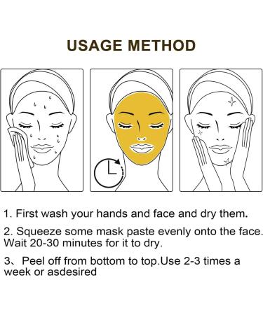 Gold Foil Peel-Off Mask 98% Gold Peel Off Mask Gold Facial Mask Anti-Aging Deep Cleansing Reduces Fine Lines& Wrinkles Great for All Skin - Buy Online on GoSupps.com