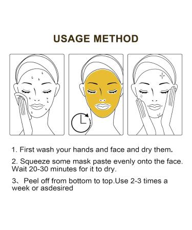 Gold Foil Peel-Off Mask | 98% Gold Anti-Aging Facial Mask for Deep Cleansing & Fine Line Reduction | Ideal for All Skin Types - Buy Online on GoSupps.com