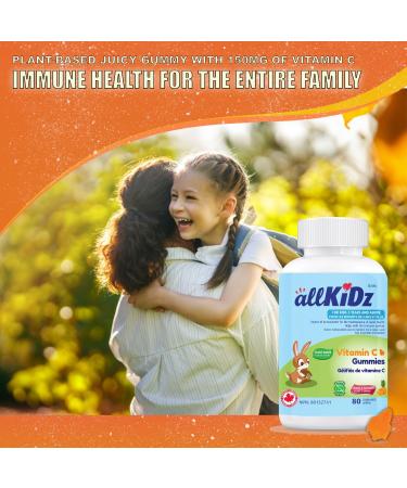 allKiDz Vitamin C Gummies for Kids Children 150mg Immune Booster Antioxidant Bones Teeth Supplement Vegan Pectin Plant-based Great Tasting Rocket-shaped Gummies Orange Pineapple Flavour 80 Count - Buy Online on GoSupps.com