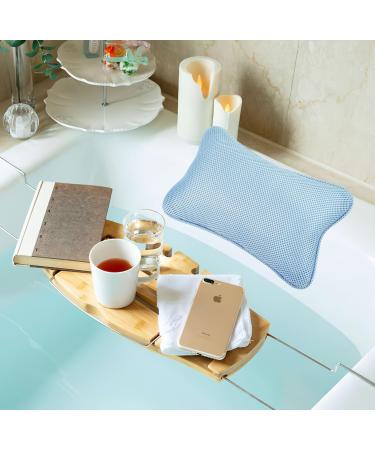 Collazoey Bath Pillow Bath Pillow for Bath with 2 Powerful Suction Cups for Firm Support Ergonomic Spa Bath Pillow Pillow - Buy Online on GoSupps.com
