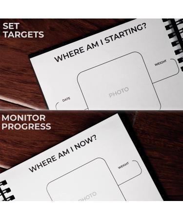 GYMENTORS Fitness Journal A5  120GSM Paper Workout Journal with Hardcover & Quality Spiral Binding- 120 Days Workout Log for Tracking Progress & Nutrients Preferences- Including Measuring Tape & Pen - Buy Online on GoSupps.com