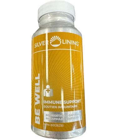 Silver Lining Be Well Capsules | Natural Immunity Support with Quercetin NAC Zinc & Vitamin D |30 Servings (60 Capsules) - Buy Online on GoSupps.com