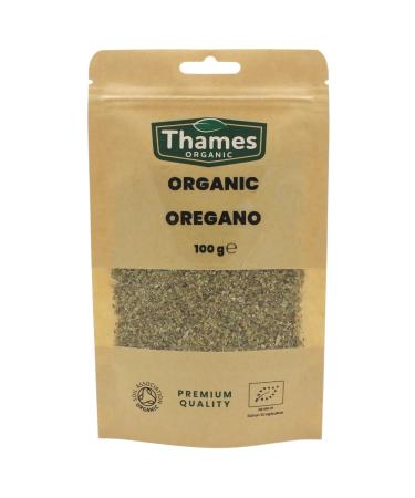 Organic Oregano-Certified Organic Non-GMO Vegan No Additives No Preservatives Resealable Bag by Thames Organic 100g - Buy Online on GoSupps.com