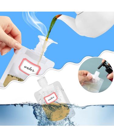 Homgaty Refillable Travel Pouches 23Pcs Empty Squeeze Pouches - TSA Approved Stand Up Pouch for Toiletry & Makeup - Buy Online on GoSupps.com