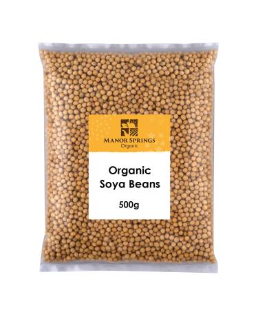 Organic SOYA Beans 500g by Manor Springs Organic - Buy Online on GoSupps.com