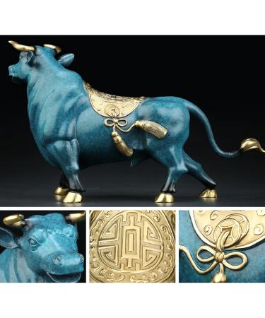Buddha Statue/Buddha Figurines Chinese Zodiac Animal Bull Ox Mascot Hand-Carved Crafts High Temperature Coloring Statue Meaning Hard Work to Get Rich 8.6 Inch Height(Copper) Buddha Stat (Mug) - Buy Online on GoSupps.com