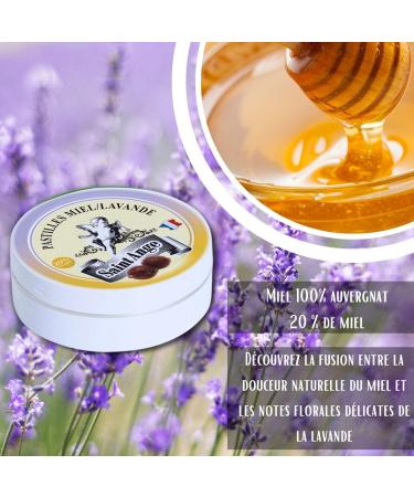Set of 5 boxes of Saint-Ange Honey Lavender | Pastilles Traditional Sweets 100% French - Buy Online on GoSupps.com