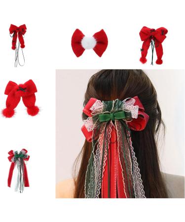 Harajuku New Year Bowknot Hair Clip Travel Makeup Hat Women Girls Photography Shopping Camping Anti Slip Hairpin Hair Accessories Festival Hairpin for Women Daily Hairstyles Bowknot - Buy Online on GoSupps.com