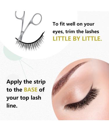 Reusable Self Adhesive Eyelashes - Easy 3 Sec Application, Stable Non-Slip False Lashes - Perfect Gift for Women (3 Pairs) - Buy Online on GoSupps.com