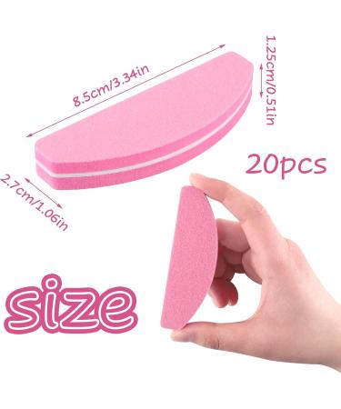 70 Count Mini Nail Buffer Block | 100/180 Grit Arc Shape Buffers for Acrylic Nails Manicure Tools - Buy Online on GoSupps.com