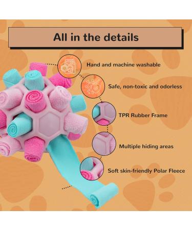 Shop Larimuer Sniffing Ball for Dogs - Interactive Snuffle Toy for Small & Medium Dogs | Portable Summer Pink Sniffing Car Toy - Buy Online on GoSupps.com