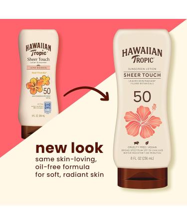Hawaiian Tropic Sheer Touch Ultra Radiance SPF 50 Sunscreen Twin Pack & After Sun Body Butter with Coconut Oil 8oz each - Buy Online on GoSupps.com