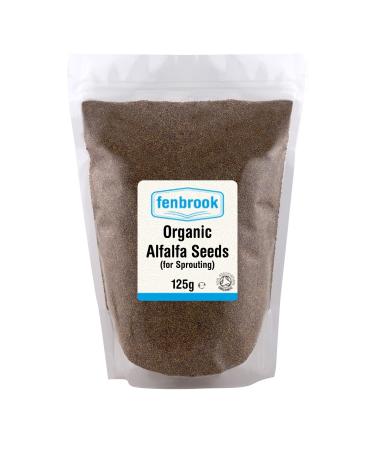 Organic Alfalfa Seeds for Sprouting 125g | Certified Organic by Fenbrook Organic