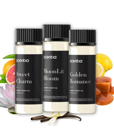 Love Collection Fragrance Oil Set Essential Oil Blends for Diffusers Candles & Soaps Jasmine Rose Citrus Amber & Musk Made in USA Phthalate-Free Holiday Gift Set 3 20 ml (2.03 fl oz) 8. Love Collection 3x20ml