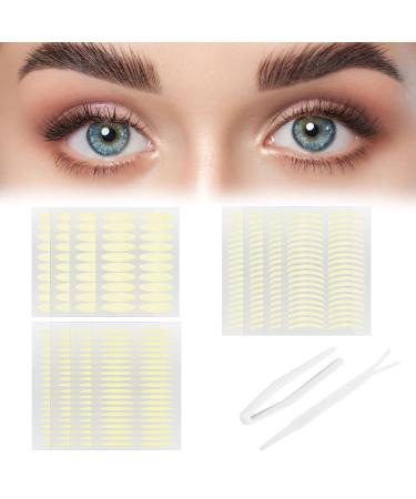 Slide stripes double-side eyelid tapes 960 pieces eyelid stripes invisible eyelid adhesive tape slide-flod tapes invisible foofort-eyelid strip for bumps/drops/hoodliders