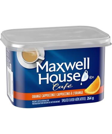 Maxwell House Caf Orange Cappuccino Flavoured Instant Coffee 264g (Pack of 8) - Buy Online on GoSupps.com
