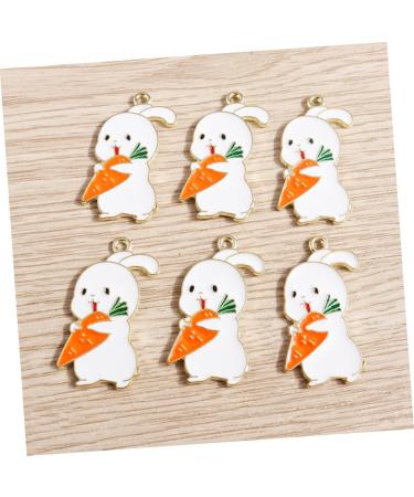 TEHAUX 50 Pcs Rabbit Bunny Charm Bracelet Amulet Charms Bracelet Pendant Bunny Craft Charms Necklace for Teen Girls Bunny Charms for Jewelry Making Alloy Food Teaching Aids - Buy Online on GoSupps.com