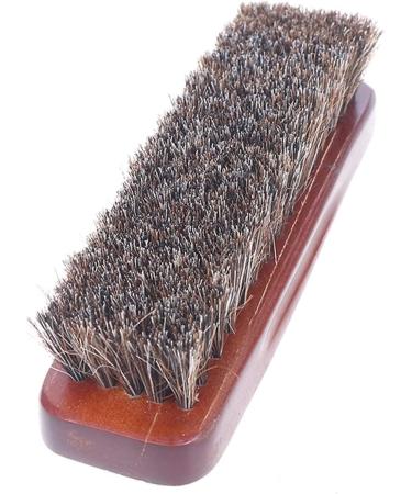 Shoe Brush Natural Wood Bristle Horse Hair Shoe Brush Polish Brush Leather Boots Shoes Cleaner Care Brush(17x2cm) - Buy Online on GoSupps.com