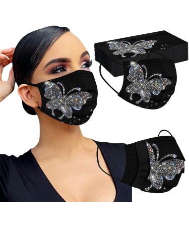 Jingyua 50 Disposable 3-Layer Christmas Motif Face Masks for Adults Stylish Protection for Men & Women - Buy Online on GoSupps.com
