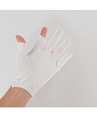 FOMIYES Moisturizing Overnight Gloves 12 Pairs Work Cotton Gloves Cosmetic Hand Spa Gloves Jewelry Inspection Gloves Coin Gloves for Dry Hands White - Buy Online on GoSupps.com
