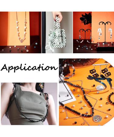 PandaHall 720pcs 8mm Round Glass Beads - 24 Colors Black Bracelet Beads for Jewelry Making - Halloween Eid Mubarak Ramadan Decoration - Buy Online on GoSupps.com