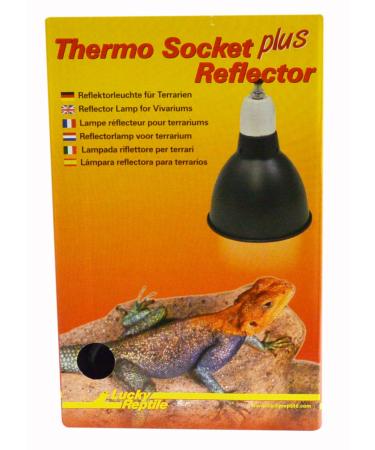Lucky Reptile Thermo Socket plus Reflector Small Black 1 piece (1 pack) - Buy Online on GoSupps.com