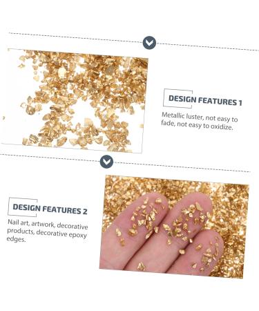 Healeved 1 Glass Chip Resin Colored Rhinestones 3d Nail Charms Rhinestone for Nails Bulk Crafts Nail Accessories Glass Charms Filling in Bulk Colored Bulk Filler Irregular 0.5X0.3cm Golden - Buy Online on GoSupps.com